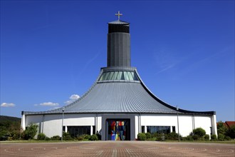 St. Christopher's motorway church, Himmelkron, Kulmbach district, Upper Franconia, Bavaria,