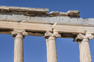 Columns of the Erechtheion Temple, Acropolis, Athens, Greece, Europe