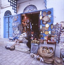 Tunisia with Hammamet by the sea on12.3.1992, TUN, Tunisia, Africa