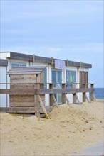 Texel, Netherlands, June 2016: Small tourist souvenir shop next to each pavillon called on island