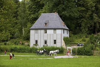 Goethe's summer house in the park on the Ilm in Weimar was a place where Johann Wolfgang von Goethe