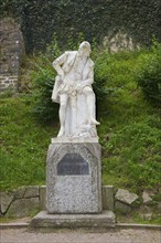 Shakespeare Monument by Otto Lessing and the Artificial Ruin in the Park on the River Ilm