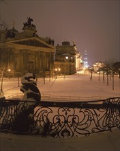 Brühl's Terrace is an architectural ensemble and a tourist attraction in Dresden. It is located in