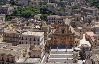 The church of San Pietro, Duomo di San Pietro Apostolo, in the Sicilian town of Modica. The old