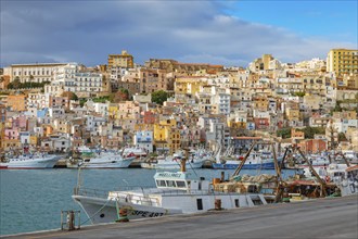 View of Sciacca harbour, Sciacca, Agrigento district, Sicily, Italy, Europe