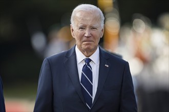 Joe Biden (46th President of the United States) is received with military honours by Federal