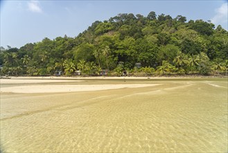 Beach and bay of Bang Bao, Ko Kut Island or Koh Kood in the Gulf of Thailand