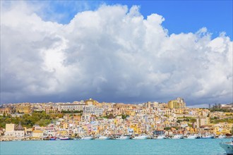 View of Sciacca harbour, Sciacca, Agrigento district, Sicily, Italy, Europe