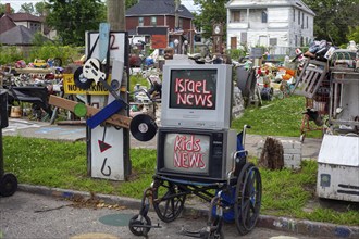 Detroit Michigan -- The Heidelberg Project, an outdoor public art project in a depressed