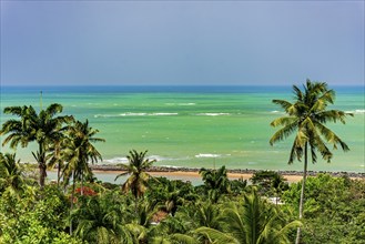 Beach in the historic city of Olinda in Pernambuco on the northeast coast of Brazil, Olinda,