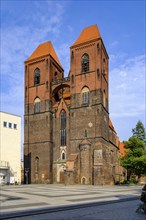 The Church of St Nicholas, a 14th-century basilica in the Upper Silesian town of Brzeg, Brzeski