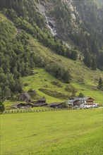 Hiking trail in Stilluptal, Gasthof Stilluper Haus, Stillupgrund, Mayrhofen, Zillertal Alps High