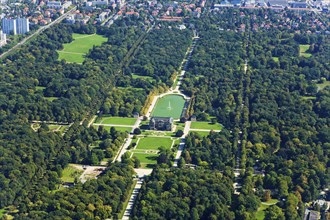 Aerial view Dresden Großer Garten