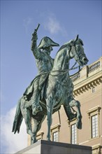 Equestrian monument to Karl XIV Johans Ryttarstaty, Slottsbacken, Royal Palace, Kungliga slottet,