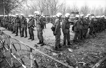 The party congress of the National Democratic Party of Germany (NPD) triggered protests against