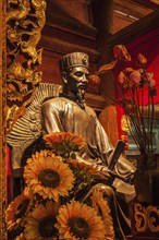 HANOI, VIETNAM, JUNE 11, 2011: Confucius statue at the Temple of Literature. This temple is