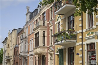 Old buildings, Körnerstraße, Old Town, Schwerin, Mecklenburg-Western Pomerania, Germany, Europe