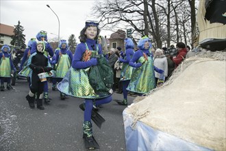 Saxony's biggest carnival party in Radeburg. Since 1957, the big parade of over 65 floats has been