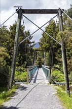 Bridge, Lake Matheson Trail, New Zealand, Oceania