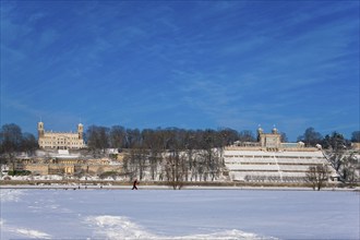 Winter at the Elbe castles in Dresden