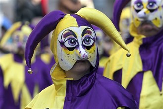 Basler Künstlerlarven, masks, Basler Fasnet parade, Basler Fasnacht, Basel, Switzerland, Europe