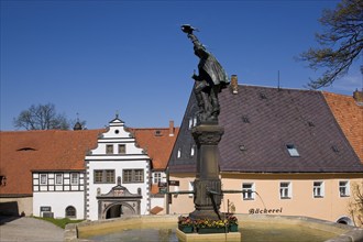 Lauenstein is a district of the town of Geising in the upper Müglitz valley. It is one of the