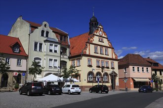 Town Hall and Market Square, Bad Rodach, Coburg County, Upper Franconia, Bavaria, Germany, Europe