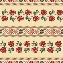 Traditional Polish embroidery vector pattern