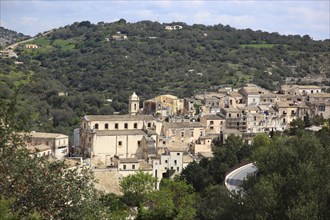 Ragusa, view of part of the houses of the old town of Ragusa Ibla, Unesco World Heritage Site,