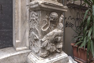 Entrance portal of the former Palazzo di Vincenzo or Palazzo Cicala, built in 1542, Piazza