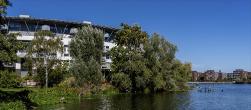 Modern architecture, Rummelsburg Bay, Berlin-Lichtenberg, Germany, Europe