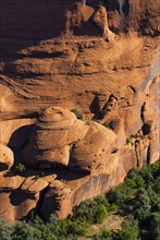 Rock formation in Chelly Canyon National Park, Arizona, USA, North America