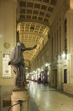 In the Mädler Passage, the entrance to Auerbachs Keller, passers-by are greeted by Goethe's Faust