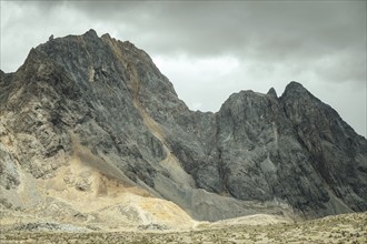 Mountain landscape in the Andean highlands, Alto de Ticlio, Peru, South America