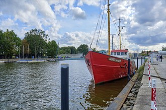 The cutter Nordland III, a former war fishing cutter that was demilitarised after World War II, at