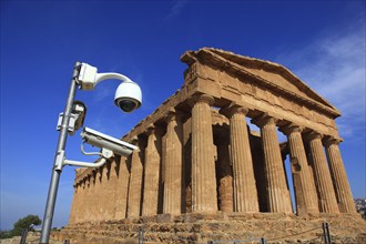 In the Parco Valle dei Templi di Agrigento, Unesco World Heritage Site, remains of the ancient city