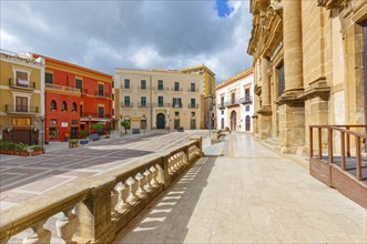 Piazza Duomo, Sciacca, Agrigento district, Sicily, Italy, Europe