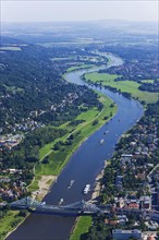 Aerial view Dresden Blue Wonder