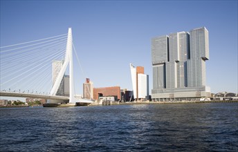 De Rotterdam building designed by architect Rem Koolhaas as a vertical city nears completion in