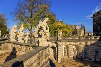 Dresden Zwinger in autumn