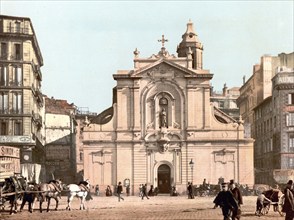 The church Saint-Ferreol les Augustins, Marseille, France, c. 1890, Historic, digitally restored