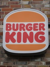 Burger King, sign with writing and logo, Lower Saxony, Germany, Europe