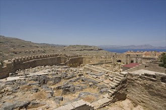 Rhodes Island, Lindos, Lindos is a town on the Greek island of Rhodes. Its landmark is the