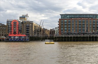 Apartments in converted industrial building, Butler's Wharf, Bermondsey, London, England, UK