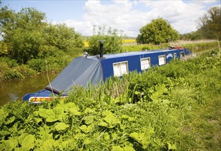 Kennet and Avon canal stretch between All Cannings and Alton Barnes, Vale of Pewsey, Wiltshire,