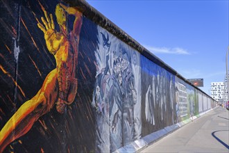 Graffiti, East Side Gallery, Berlin Wall, Berlin, Germany, Europe