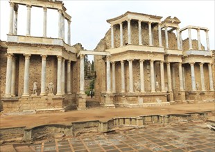 Teatro Romano, Roman Amphitheatre, Merida, Extremadura, Spain, Europe