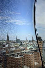 Europe, Germany, Hanseatic City of Hamburg, Elbe, Elbe Philharmonic Hall, Plaza, view over the