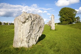 Neolithic stone circle and henge at Avebury, Wiltshire, England, UK