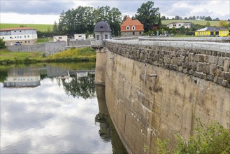 After the flood of 2002, the Malter dam was upgraded with a new emergency spillway, Malter, Saxony,